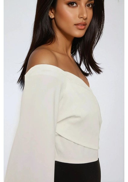 Kadın Yırtmaçlı Maxi Gece Elbisesi Siyah