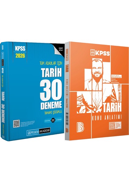 2026 Kpss Tüm Adaylar Için Tarih 30 Deneme Çözümlü - 2026 Kpss Tarih Konu Anlatımı