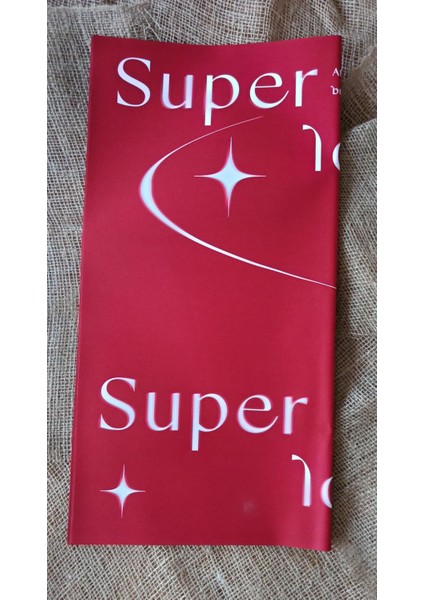 Kırmızı Çiçek Ambalaj Kağıdı 5’li – “super Love You” Yazılı Romantik Tasarım fırsatları