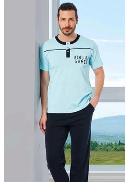Hmd Erkek Kısa Kollu Pijama Takmı 30026