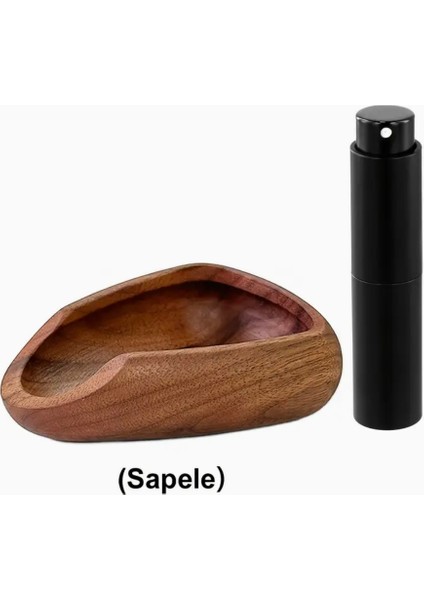 Ahşap Kahve Çekirdeği Dozaj Kupası ve Sprey Şişesi Seti