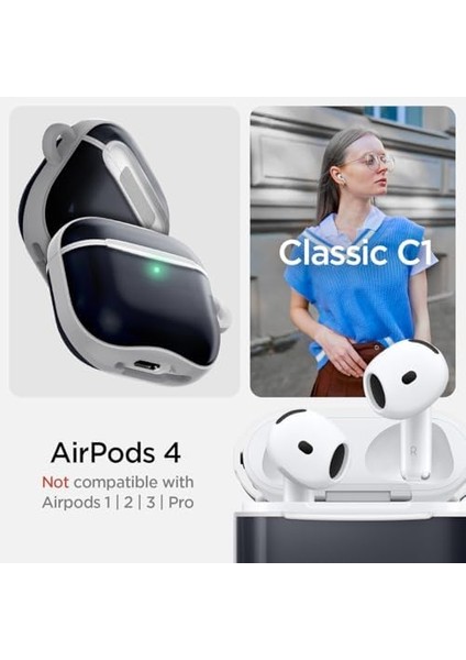 Airpods (4.nesil) ile Uyumlu Kılıf C1 Graphite - ACS08645 modelleri