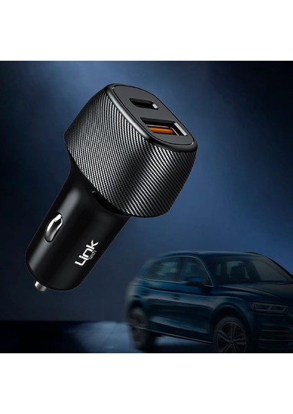 Linktech C498 38W 2x USB Type-C - Lightning Kablolu Araç Şarj Aleti fiyatları