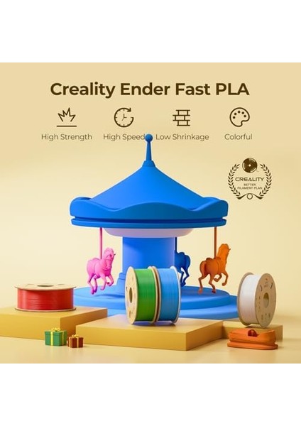 Creality Ender Pla 2'li Paket Beyaz ve Siyah 2kg modelleri