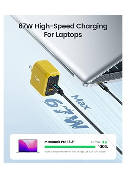 Magcube 2 Portlu Şarj Adaptörü, Gan+ 67W Hızlı Şarj Cihazı fiyatları