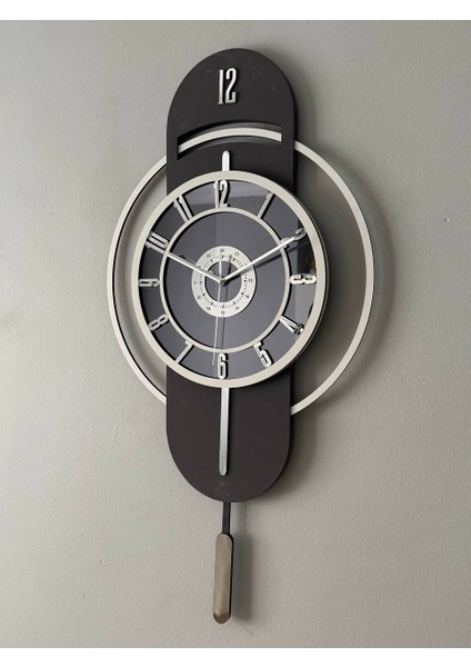 Ortası Aynalı Ahşap Duvar Saati – Sessiz Mekanizma, Şık Ev Dekoru (30–85 Cm) fiyatları