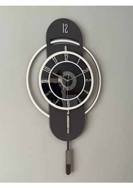 Ortası Aynalı Ahşap Duvar Saati – Sessiz Mekanizma, Şık Ev Dekoru (30–85 Cm) fırsatları