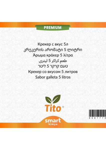 Premium Kraker Aroması 5 Litre fiyatları