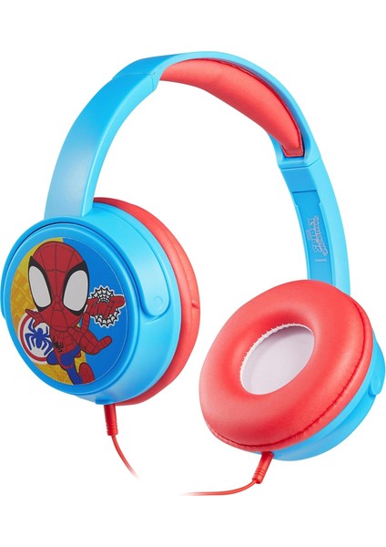 Spıderman Kablolu Kulaklık Çocuk Kulaklığı Lisanslı Hediye Stıckerlı MV-6513-SAF