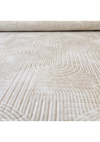 Yıkanabilir Leke Tutmaz Kaymaz Tabanlı Kesme Kabartmalı Salon Koridor Mutfak Halısı Bej fiyatları