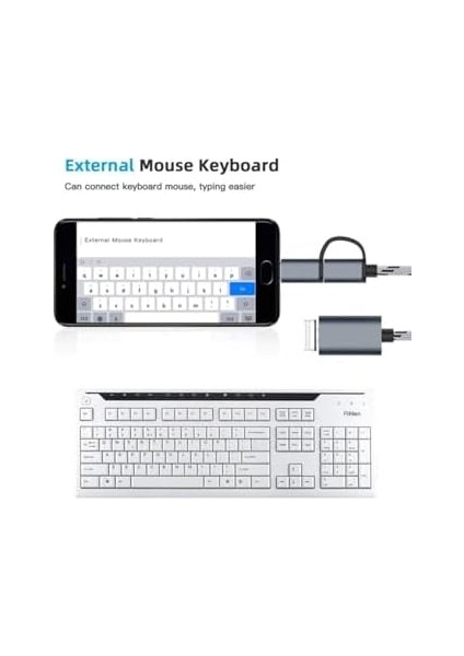 4901 USB 3.0 Otg To Type-C Micro USB Data Şarj Çevirici Dönüştürücü Adaptör fiyatları