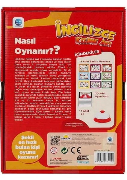 Bfs 3142 Ingilizce Kelime Avı -Sunman fırsatları
