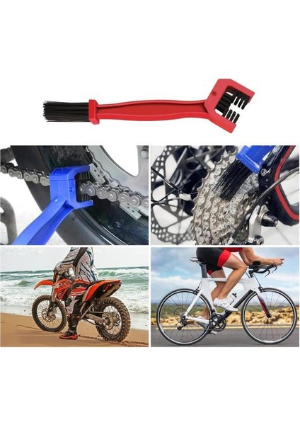 3 Taraflı Bisiklet Zincir Temizleme Fırça Motosiklet Testere Zinciri Bakım Yağlama Fırçası Temizlik fiyatları