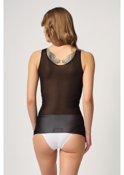 Siyah Mı Emay 2938 Sırtı Tül Karyokalı Destekli Atlet Korse modelleri