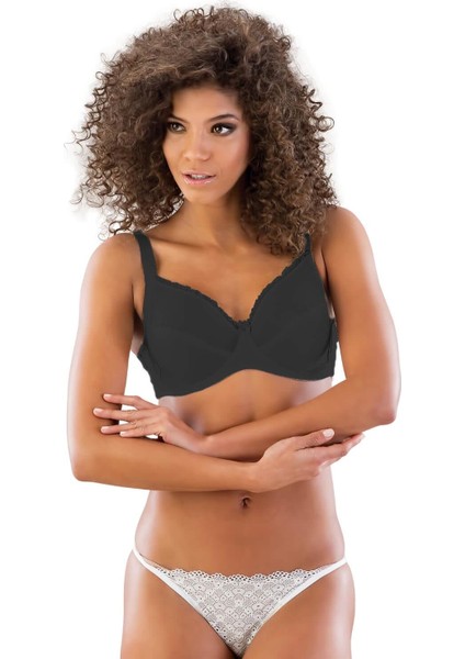 Siyah Mı Emay 114 C Balenli Toparlayıcı Sütyen