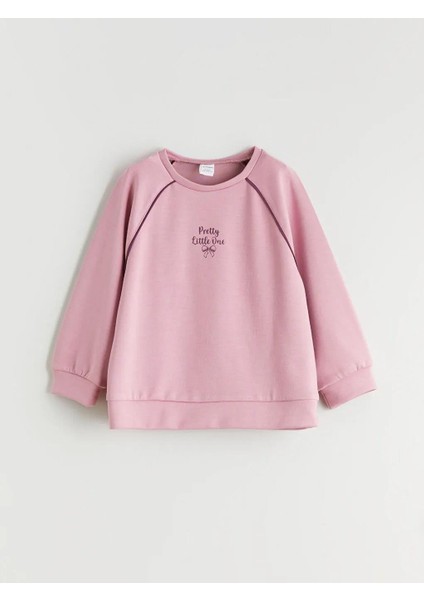 Bisiklet Yaka Kız Çocuk Sweatshirt ve Eşofman Altı (W5) fiyatları