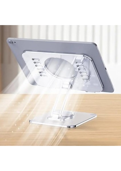 Taşınabilir Dizüstü Standı Çok Fonksiyonlu 360 Derece Dönen Dizüstü Tablet Cep Telefonu Standı (Şeffaf 360 Stand) fiyatları