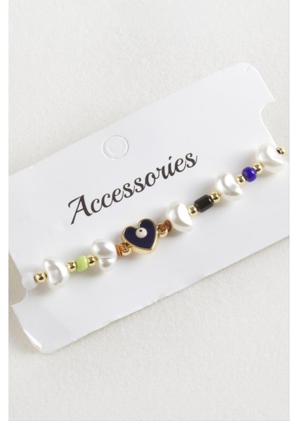 Kalp Boncuk Inci Makrome Ip Bileklik fırsatları