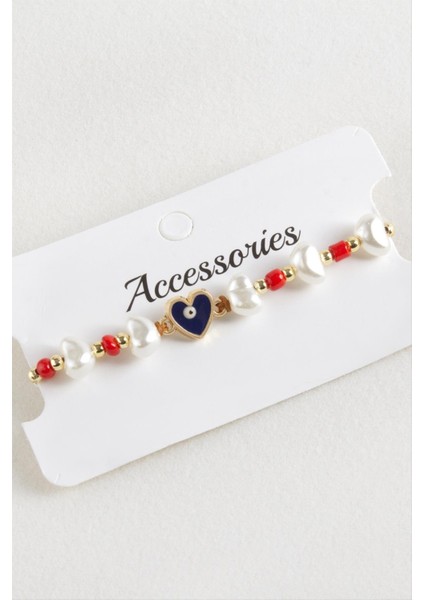 Kalp Boncuk Inci Makrome Ip Bileklik indirimleri