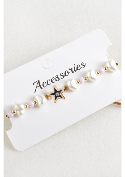 Deniz Yıldızı Boncuk Inci Makrome Ip Bileklik indirimleri