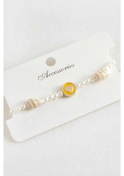 Kalp Deniz Kabuğu Inci Makrome Ip Bileklik indirimleri