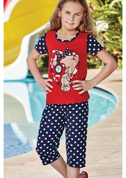 Kız Çocuk Puantiyeli Alt Üst Takım