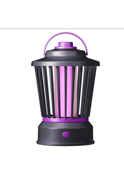 Siyah Şarjlı Uv Işıklı Elektrikli Sivrisinek Öldürücü Lamba Sinek Kovucu Sineksavar