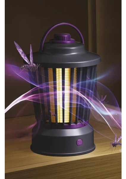 Siyah Şarjlı Uv Işıklı Elektrikli Sivrisinek Öldürücü Lamba Sinek Kovucu Sineksavar indirimleri