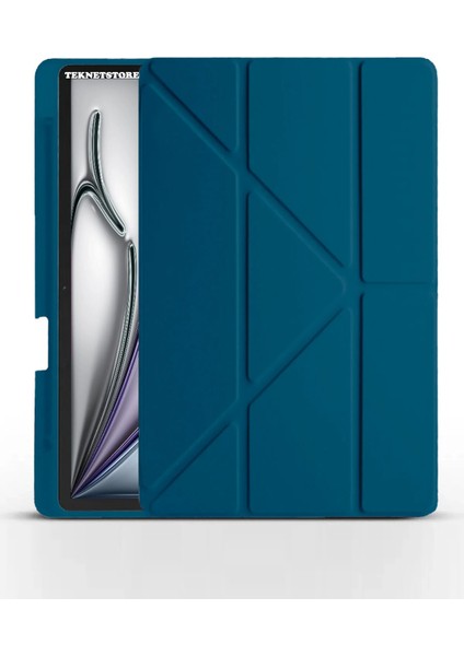 Ipad Air 11" M3 (2025) / M2 (2024) / Air 10.9" (2022/2020) Kılıf Kalem Şarj Bölümü Uyku Modu Standlı