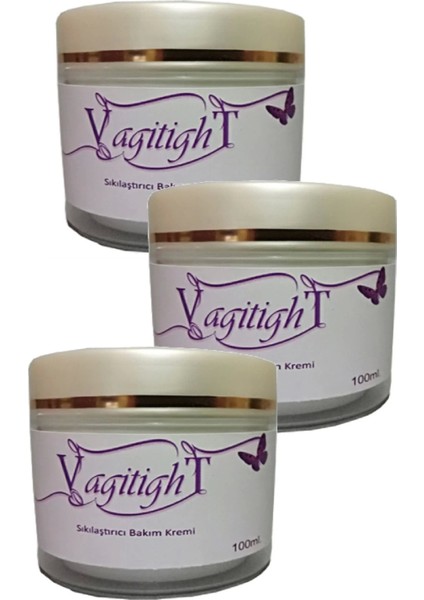Vagitight Vaginal Tightening Cream Genıtal Sıkılaştırıcı Bakım Kremi 100 ml x 3 Adet
