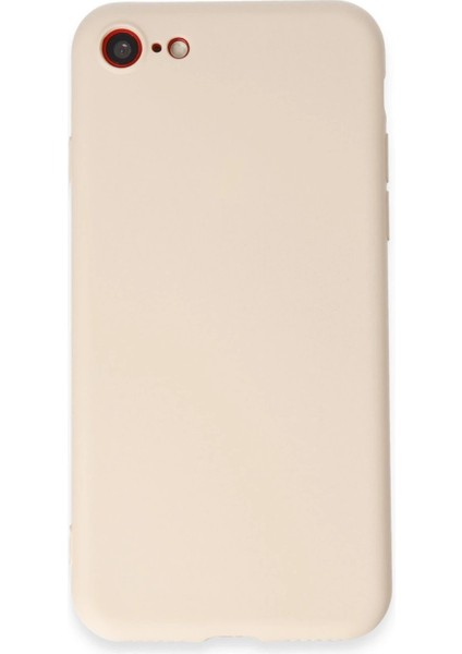 iPhone 7 Kılıf First Silikon - Krem - NHR8272-3375