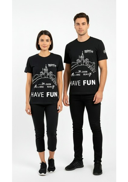 Have Fun Baskılı Kısa Kol Bisiklet Yaka Unisex T-Shirt fiyatları