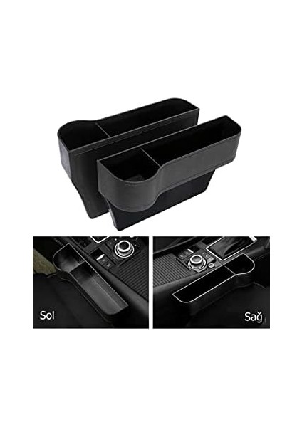 Oto Koltuk Arası Lüx Organizer Bardaklık Araç Koltuk Arası Telefon Bardak Tutucu Sağ - Sol 2 Li Set Bardaklık modelleri