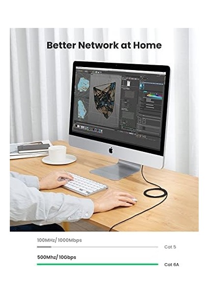 CAT6A Slim 10 Gbps Ethernet Kablosu 3 Metre modelleri