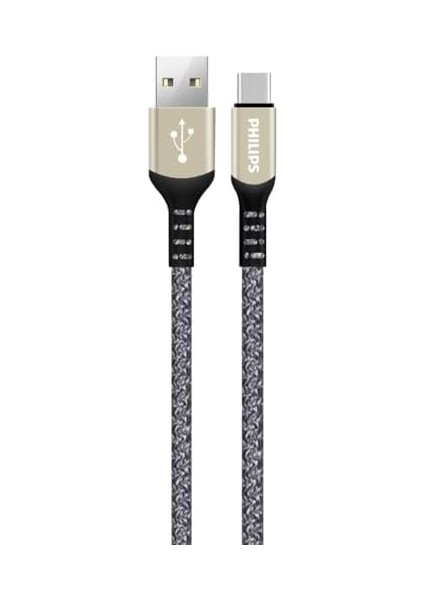 DLC5001 Usb-C Şarj ve Data Kablosu, Hızlı Şarj, 3A Yüksek Akım, 1 Metre, Dayanıklı Örgü Kablo (Usb-A Type-C, Gri) fiyatları