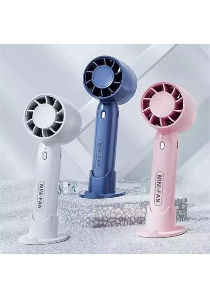 💨 Subzero HD17 Ofis Için Masaüstü USB Şarjlı El Fanı | 3 Kademeli Hız & Sessiz Çalışma