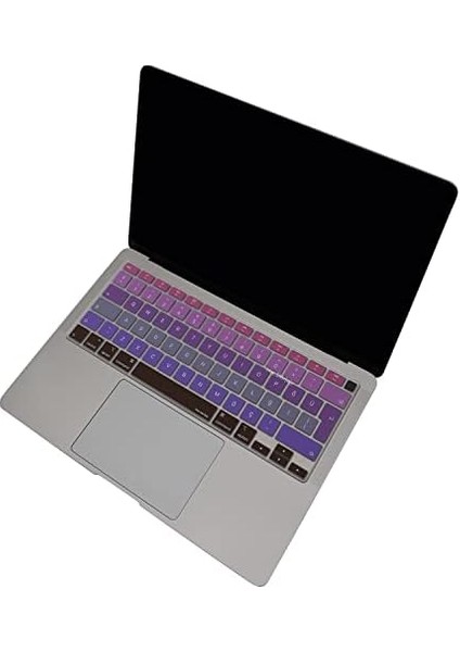 MacBook Klavye Koruyucu Ultra Ince Türkçe Q Baskılı Uk-Ters L- Enter Tipi Air M1 13INÇ A2337,A2179 Id Uyumlu, Kaymaz Yıkanabilir Pembe Mavi fiyatları