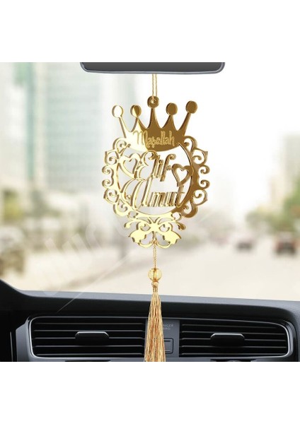 Kişiye Özel Maşallah Pleksi Araba Dikiz Aynası Süsü