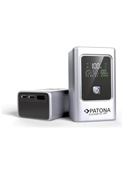 Patona 4238 Platinum Powerbank, 10000MAH Taşınabilir Şarj Cihazı, 35W Pd Hızlı Şarj, 2 Usb-C ve 1 Usb-A Portlu, LCD Ekranlı fiyatları