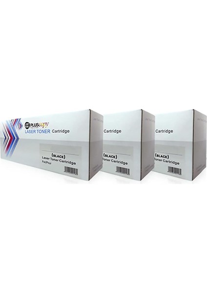Pluscopy CF217A (17A) 3 Adet Muadil Toner - M102A / M130A Uyumlu