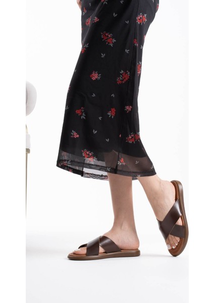 Weasley Acı Kahve Hakiki Deri Terlik indirimleri