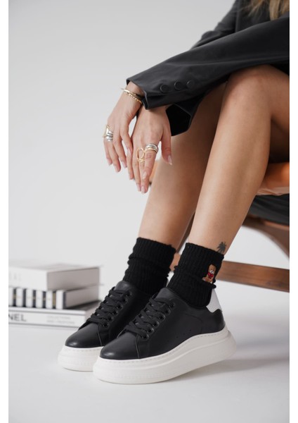 Bella Siyah Beyaz Kadın Spor Ayakkabı fiyatları