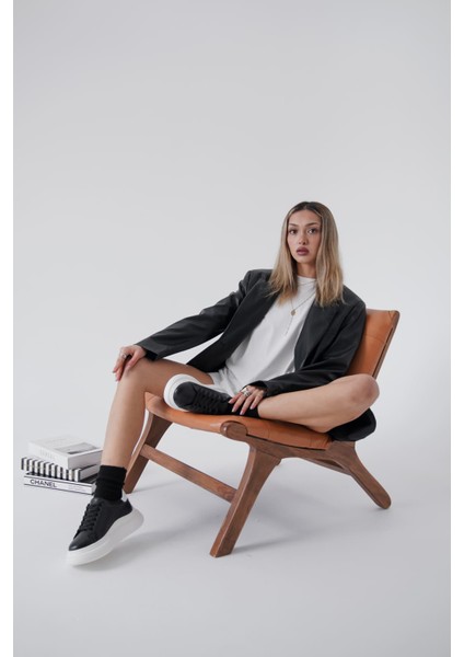 Bella Siyah Beyaz Kadın Spor Ayakkabı indirimleri