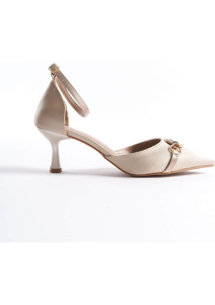 Celia Kadın Bej Topuklu Ayakkabı