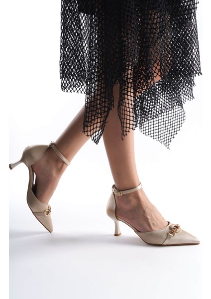 Celia Kadın Bej Topuklu Ayakkabı fiyatları