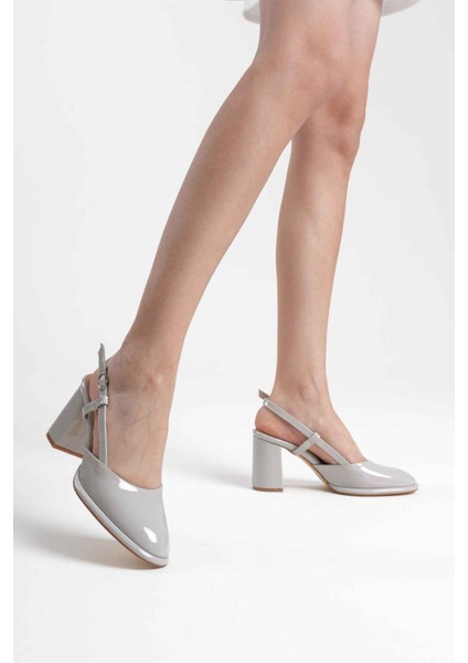 Denma Gri Rugan Kadın Topuklu Ayakkabı fırsatları