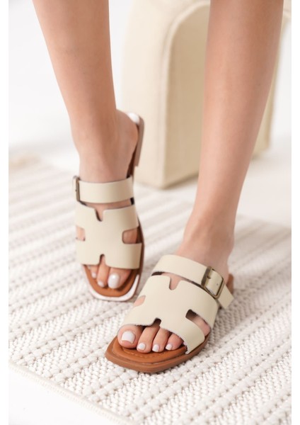 Garcia Bej Hakiki Deri Terlik indirimleri