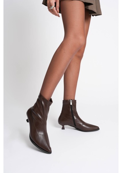 Ariana Kadın Acı Kahve Topuklu Bot fiyatları