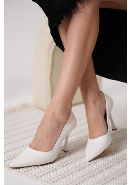 Blade Mat Beyaz Kadın Stiletto modelleri