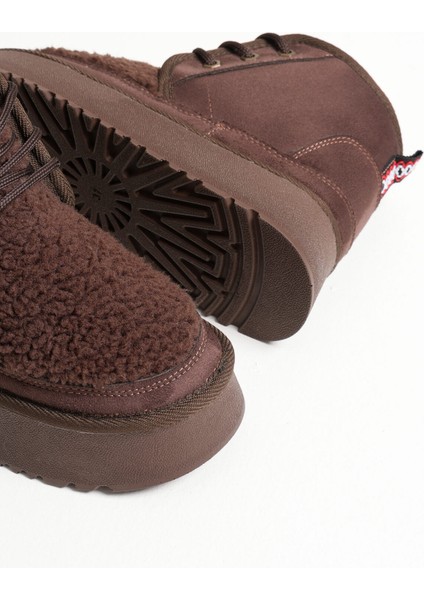 Loana Kadın Kürklü Acı Kahve Kışlık Kalın Tabanlı Bot modelleri